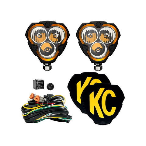 KC Hilites FLEX ERAâ„¢ 3 - 2-Light System - 40W Combo Beam