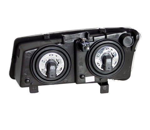 Anzo USA Crystal Headlight Set; Clear Lens; Chrome Housing; Pair;