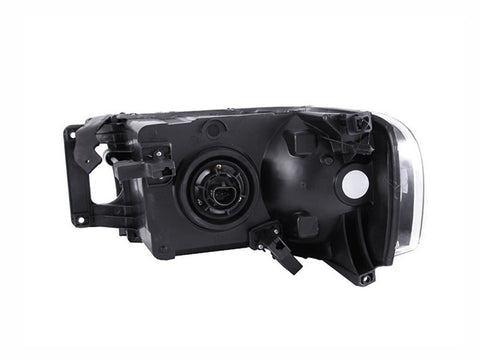 Anzo USA Crystal Headlight Set; Clear Lens; Black Housing; Pair;