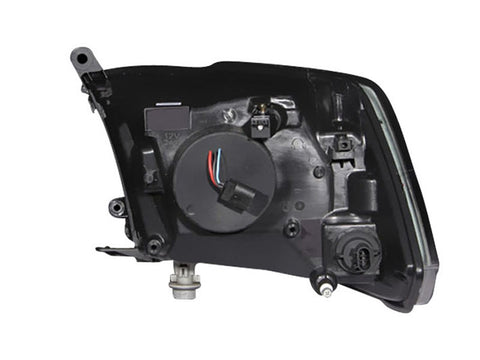 Anzo USA Projector Headlight Set w/Halo; Clear Lens; Black Housing; Pair; CCFL;