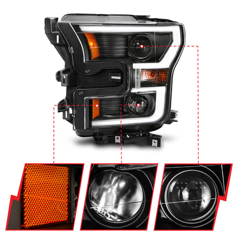Anzo USA Projector Headlight Set