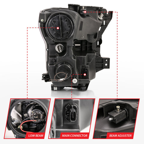 Anzo USA Projector Headlight Set