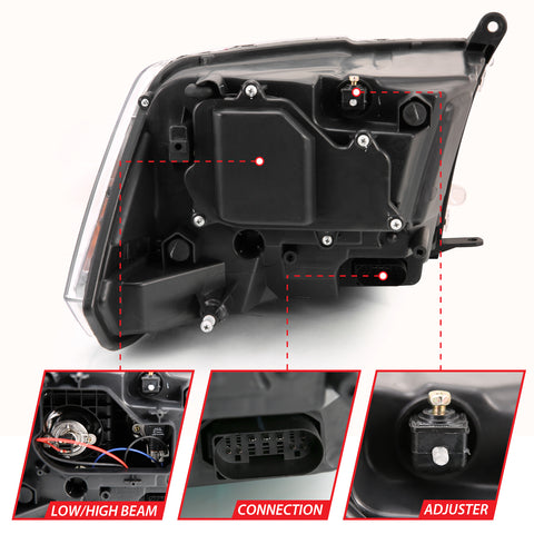 Anzo USA Projector Headlight Set w/Halo