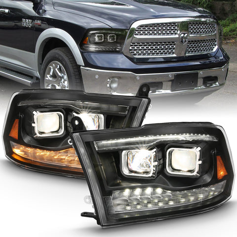 ANZO USA Projector Headlights Chrome Housing w/Switchback