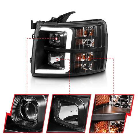 Anzo USA Projector Headlight Set