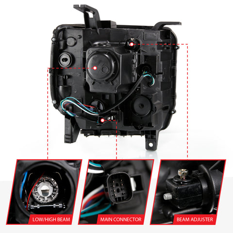 Anzo USA Projector Headlight Set