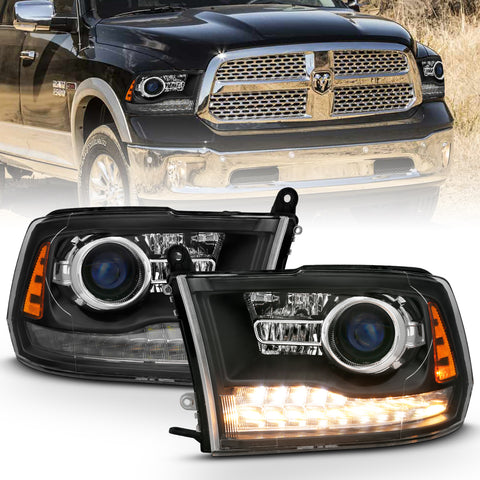 Anzo USA Projector Headlight Set w/Halo