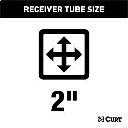 CURT Class 3 Trailer Hitch; 2in. Receiver; Select Ford F-150 (Drilling Required)