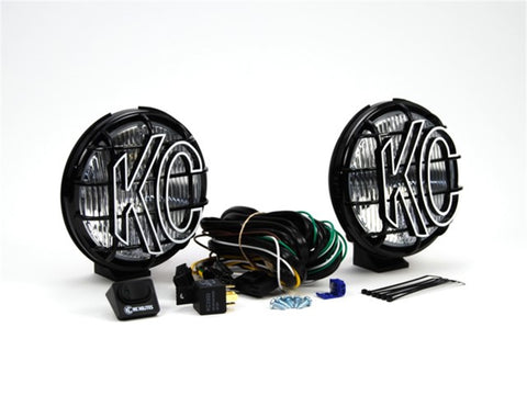 KC Hilites 6" Apollo Pro Halogen - 2-Light System - 100W Fog Beam