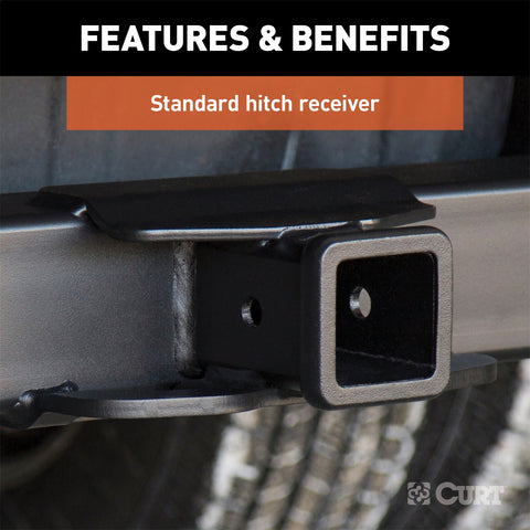CURT Xtra Duty Class 5 Hitch; 2in. Receiver; Select Silverado; Sierra 2500; 6ft. Bed