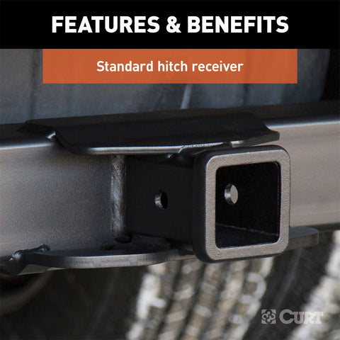 CURT Xtra Duty Class 5 Trailer Hitch; 2in. Receiver; Select Ford F-350 Super Duty