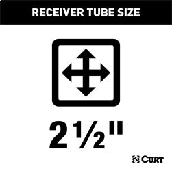 CURT Commercial Duty Class 5 Hitch; 2-1/2in.; Select Ford F-350 Super Duty