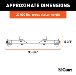 CURT Puck System 5th Wheel Roller Adapter; 20K; Select Silverado; Sierra; 6.5ft. Bed