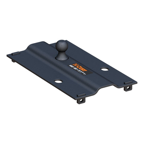 CURT Bent Plate 5th Wheel Rail Gooseneck Hitch with 2-5/16in. Ball; 25K (3in. Offset)