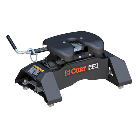 CURT Q24 5th Wheel Hitch; Select Silverado; Sierra 2500; 3500 HD; 8ft. Bed Puck Syste