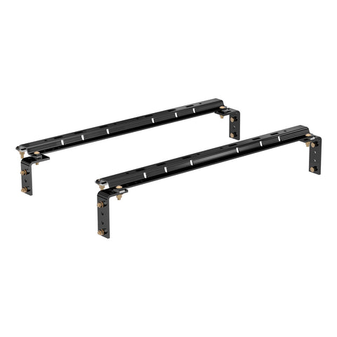 CURT Universal 5th Wheel Base Rails; 25K (Gloss Black)
