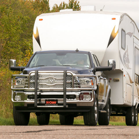 CURT CURT 16104 Industry-Standard 5th Wheel Hitch Rails; Gloss Black; 25;000 Pounds