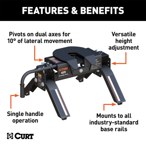 CURT CURT 16115 E16 5th Wheel Hitch; 16;000 lbs