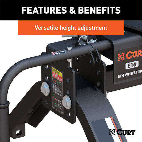 CURT CURT 16115 E16 5th Wheel Hitch; 16;000 lbs