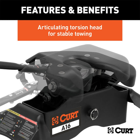 CURT CURT 16120 A16 5th Wheel Hitch; 16;000 lbs