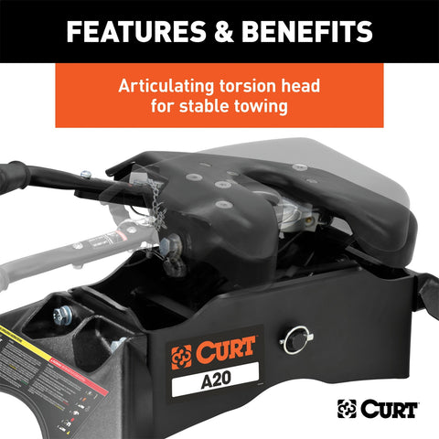 CURT CURT 16140 A20 5th Wheel Hitch; 20;000 lbs