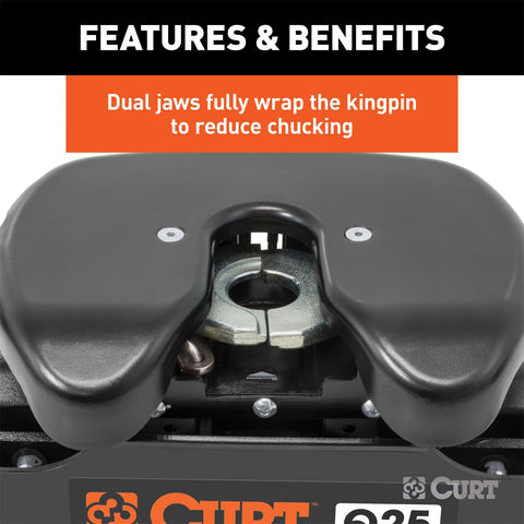 CURT CURT 16265 Q25 5th Wheel Hitch; 25;000 lbs