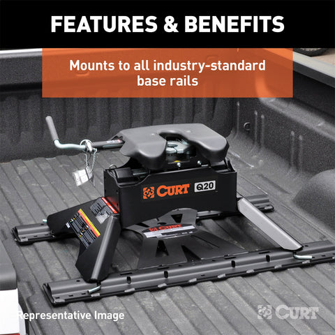 CURT CURT 16265 Q25 5th Wheel Hitch; 25;000 lbs