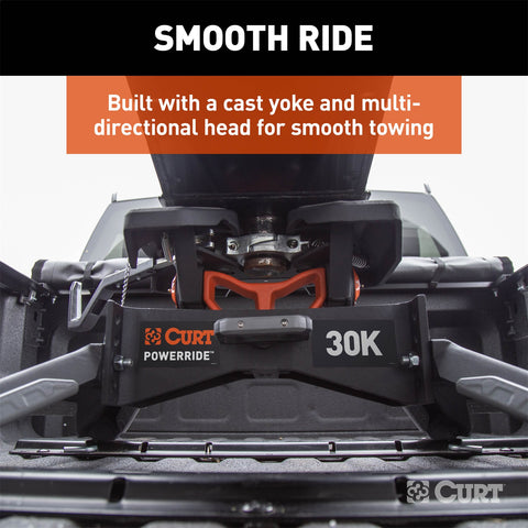 CURT CURT 16320 PowerRide 30K 5th Wheel Hitch; 30;000 lbs