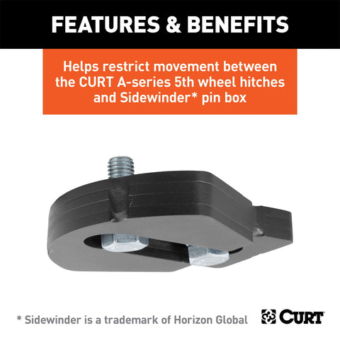 CURT CURT 16992 A-Series 5th Wheel Wedge Kit for Rotating Pin Box