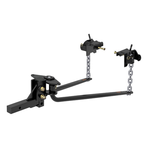 CURT Round Bar Weight Distribution Hitch with Integrated Lubrication (6-8K)