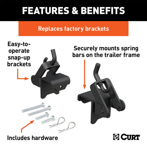CURT CURT 17208 Replacement Weight Distribution Hitch Hookup Brackets