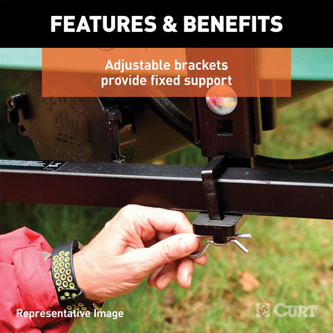 CURT TruTrack 4P Weight Distribution Hitch with 4x Sway Control; 8-10K