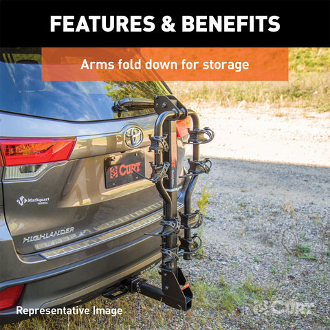 CURT Premium Hitch-Mounted Bike Rack (5 Bikes; 2in. Shank)