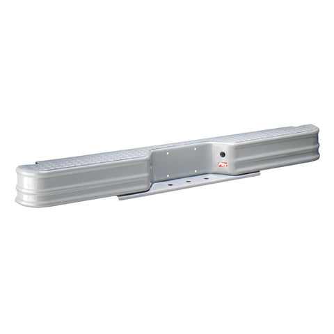 Westin Diamondstep Universal Rear Bumper; Silver; Mount Kit Required;