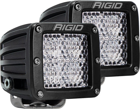 Rigid Industries RIGID D-Series PRO LED Light; Diffused Lens; Surface Mount; Pair