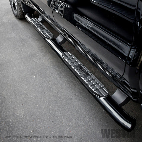 Westin PRO TRAXX 4 Oval Nerf Step Bars; Black Powdercoat; Incl. Mount Kit And Hardware;