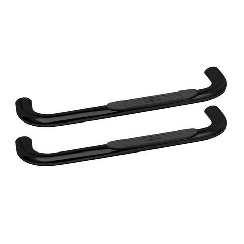 Westin Platinum 4 Oval Nerf Step Bars; Black; Steel; Mount Kit Included; Rocker Mount;