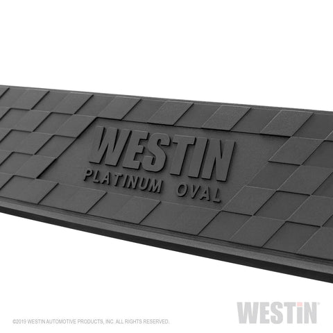 Westin Platinum 4 Oval Nerf Step Bars; Polished Stainless Steel;