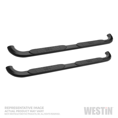 Westin Platinum 4 Oval Nerf Step Bars; Black;