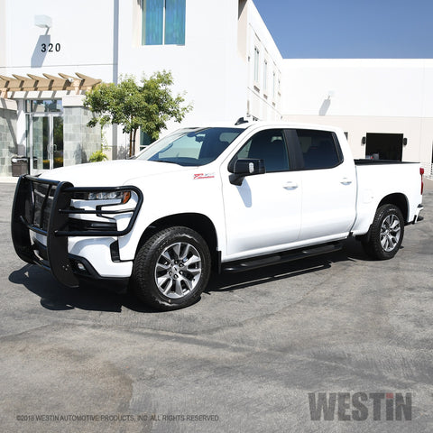 Westin Platinum 4 Oval Nerf Step Bars; Black;