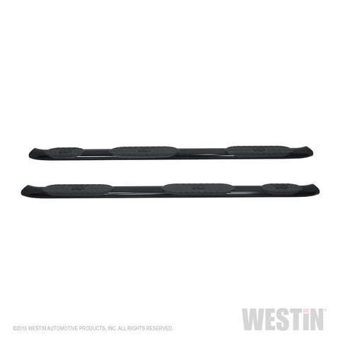 Westin PRO TRAXX 5 Oval Wheel to Wheel Nerf Step Bars; Black; w/Mount Kit;