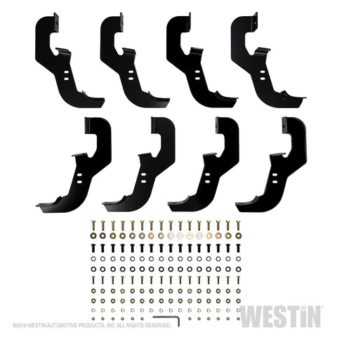 Westin PRO TRAXX 5 Oval Wheel to Wheel Nerf Step Bars