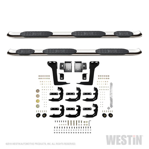 Westin PRO TRAXX 5 Oval Wheel to Wheel Nerf Step Bars
