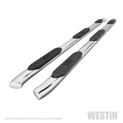Westin PRO TRAXX 5 Oval Wheel to Wheel Nerf Step Bars; Stainless Steel;