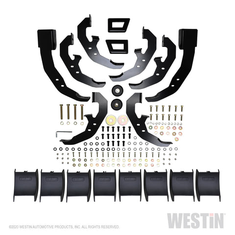 Westin PRO TRAXX 5 Oval Wheel to Wheel Nerf Step Bars; Stainless Steel;