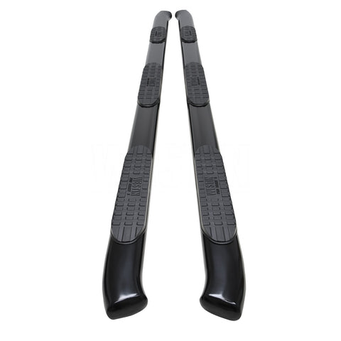 Westin PRO TRAXX 5 Oval Wheel to Wheel Nerf Step Bars; Black;