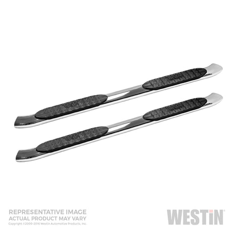 Westin PRO TRAXX 5 Oval Nerf Step Bars; Mount Kit Included; Polished Stainless Steel;