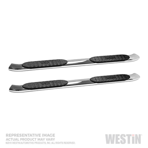 Westin PRO TRAXX 5 Oval Nerf Step Bars; Mount Kit Included; Polished Stainless Steel;