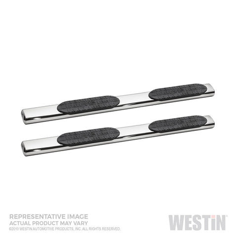 Westin PRO TRAXX 6 Oval Nerf Step Bars; Mount Kit Included; Polished Stainless Steel;