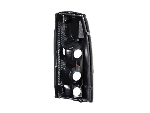 Anzo USA Tail Light Assembly; Clear Lens; Black Housing; 3D Style; Pair;